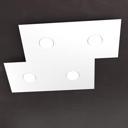 Plafoniera moderna Top Light ECCENTRIC 1156 4L GX53 LED metallo lampada parete soffitto