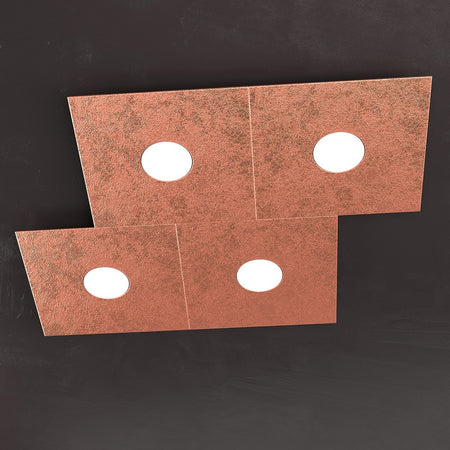 Plafoniera moderna Top Light ECCENTRIC 1156 4L GX53 LED metallo lampada parete soffitto