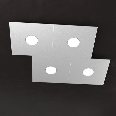 Plafoniera moderna Top Light ECCENTRIC 1156 4L GX53 LED metallo lampada parete soffitto