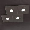 Plafoniera moderna Top Light ECCENTRIC 1156 4L GX53 LED metallo lampada parete soffitto