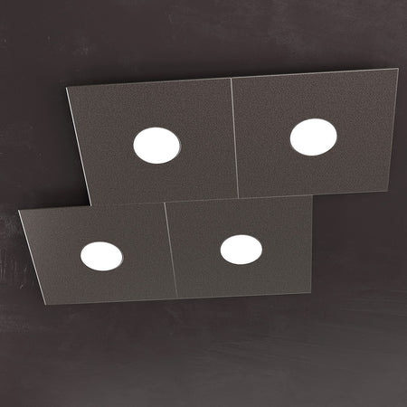 Plafoniera moderna Top Light ECCENTRIC 1156 4L GX53 LED metallo lampada parete soffitto