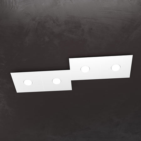Plafoniera moderna Top Light ECCENTRIC 1156 4L GX53 LED metallo lampada parete soffitto