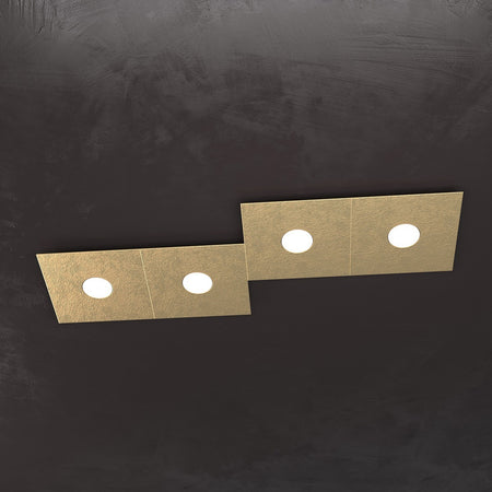 Plafoniera moderna Top Light ECCENTRIC 1156 4L GX53 LED metallo lampada parete soffitto