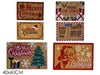 Tappeto Natalizio 40x60cm 6 Assortimenti 60% Cocco 40% PVC