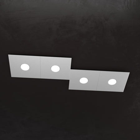 Plafoniera moderna Top Light ECCENTRIC 1156 4L GX53 LED metallo lampada parete soffitto