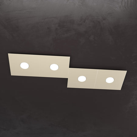 Plafoniera moderna Top Light ECCENTRIC 1156 4L GX53 LED metallo lampada parete soffitto