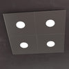 Plafoniera moderna Top Light ECCENTRIC 1156 4L GX53 LED metallo lampada parete soffitto