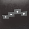 Plafoniera moderna Top Light ECCENTRIC 1156 4L GX53 LED metallo lampada parete soffitto