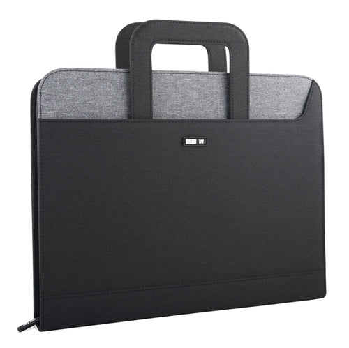Cartella Portablocco C/Manici Nero/Grigio Dim. 28.5X36Cm City Time