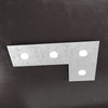Plafoniera moderna Top Light ECCENTRIC 1156 4L GX53 LED metallo lampada parete soffitto