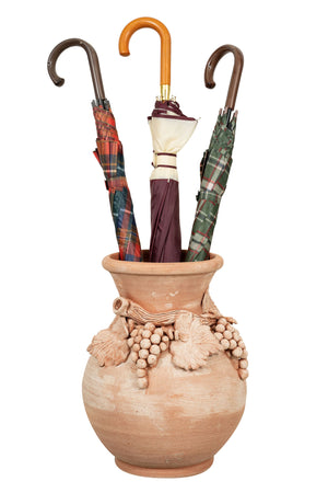 Biscottini Vaso portaombrelli in terracotta di galestro 100% Made in Italy interamente lavorata a mano