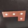 Plafoniera moderna Top Light ECCENTRIC 1156 4L GX53 LED metallo lampada parete soffitto