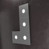 Plafoniera moderna Top Light ECCENTRIC 1156 4L GX53 LED metallo lampada parete soffitto
