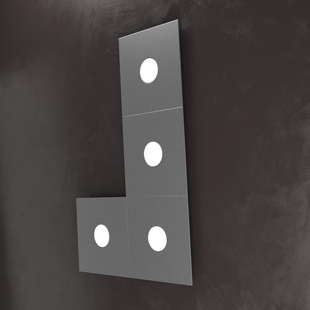 Plafoniera moderna Top Light ECCENTRIC 1156 4L GX53 LED metallo lampada parete soffitto
