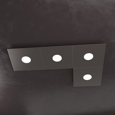 Plafoniera moderna Top Light ECCENTRIC 1156 4L GX53 LED metallo lampada parete soffitto