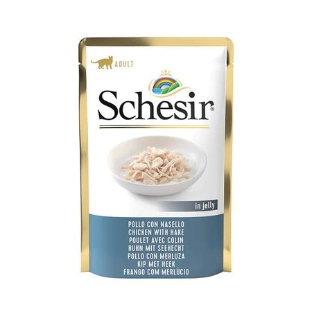 Schesir Jelly Pollo con Nasello per Gatti Adulti 85gr