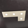 Plafoniera moderna Top Light ECCENTRIC 1156 4L GX53 LED metallo lampada parete soffitto