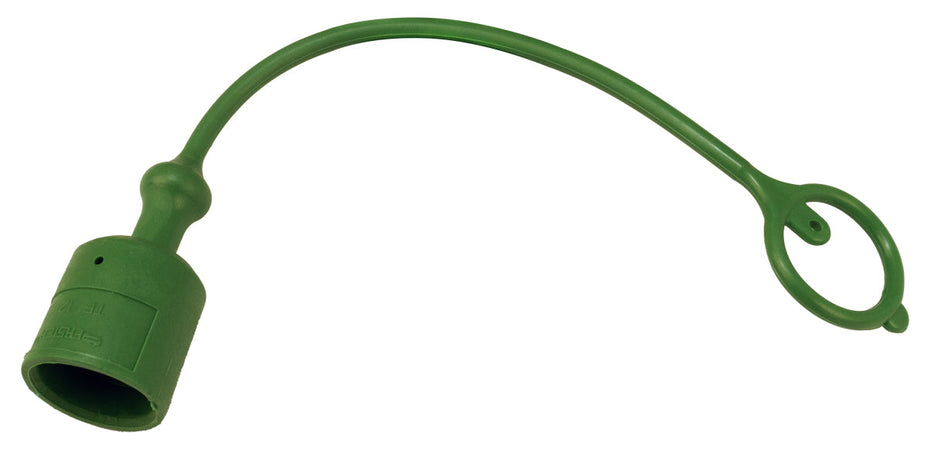Tappo parapolvere Faster di colore verde per innesti rapidi maschio da M1/2"