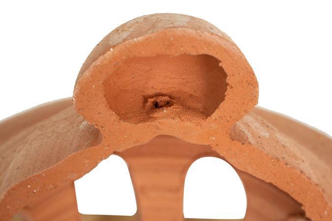 Biscottini Lampada da parete in Terracotta 100% Made in Italy interamente Lavorata a Mano