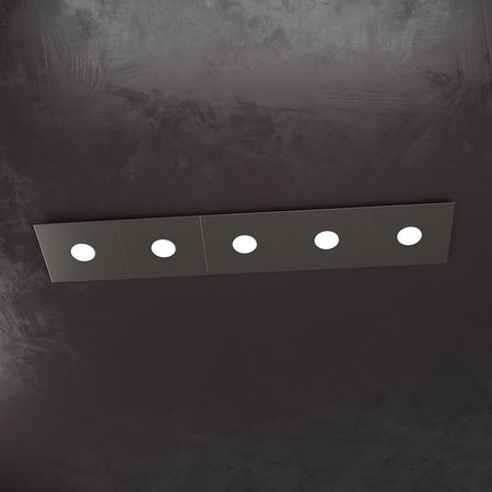 Plafoniera moderna Top Light ECCENTRIC 1156 5L GX53 LED metallo lampada parete soffitto