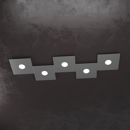 Plafoniera moderna Top Light ECCENTRIC 1156 5L GX53 LED metallo lampada parete soffitto
