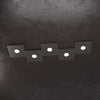 Plafoniera moderna Top Light ECCENTRIC 1156 5L GX53 LED metallo lampada parete soffitto