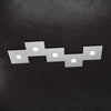 Plafoniera moderna Top Light ECCENTRIC 1156 5L GX53 LED metallo lampada parete soffitto