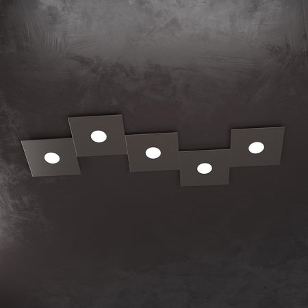 Plafoniera moderna Top Light ECCENTRIC 1156 5L GX53 LED metallo lampada parete soffitto