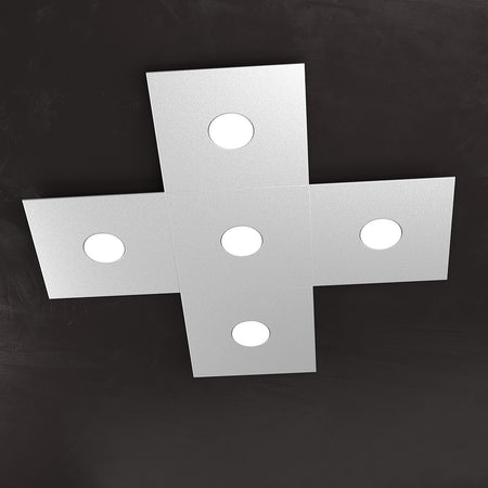 Plafoniera moderna Top Light ECCENTRIC 1156 5L GX53 LED metallo lampada parete soffitto