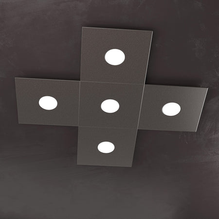 Plafoniera moderna Top Light ECCENTRIC 1156 5L GX53 LED metallo lampada parete soffitto