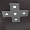 Plafoniera moderna Top Light ECCENTRIC 1156 5L GX53 LED metallo lampada parete soffitto