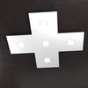 Plafoniera moderna Top Light ECCENTRIC 1156 5L GX53 LED metallo lampada parete soffitto