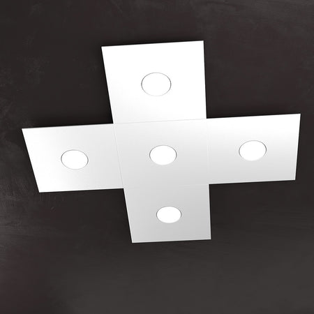Plafoniera moderna Top Light ECCENTRIC 1156 5L GX53 LED metallo lampada parete soffitto