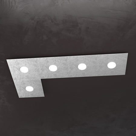 Plafoniera moderna Top Light ECCENTRIC 1156 5L GX53 LED metallo lampada parete soffitto