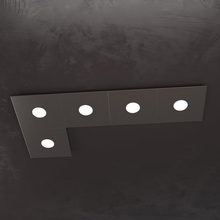 Plafoniera moderna Top Light ECCENTRIC 1156 5L GX53 LED metallo lampada parete soffitto