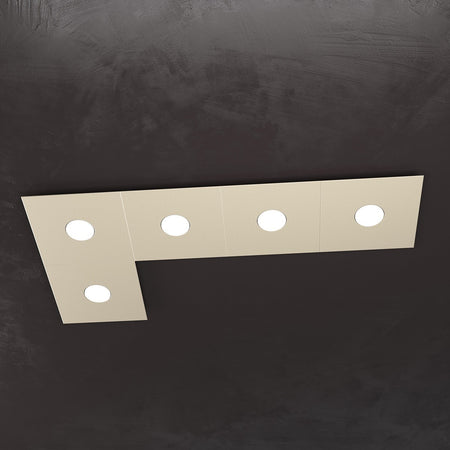 Plafoniera moderna Top Light ECCENTRIC 1156 5L GX53 LED metallo lampada parete soffitto