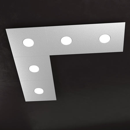 Plafoniera moderna Top Light ECCENTRIC 1156 5L GX53 LED metallo lampada parete soffitto