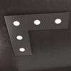 Plafoniera moderna Top Light ECCENTRIC 1156 5L GX53 LED metallo lampada parete soffitto