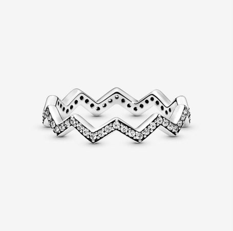 Pandora Anello Zigzag scintillante