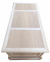 MOBILI 2G - scrivania 6 cassetti classica barocco Legno grezzo 180x87x77