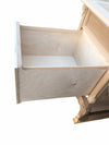 MOBILI 2G - scrivania 6 cassetti classica barocco Legno grezzo 180x87x77
