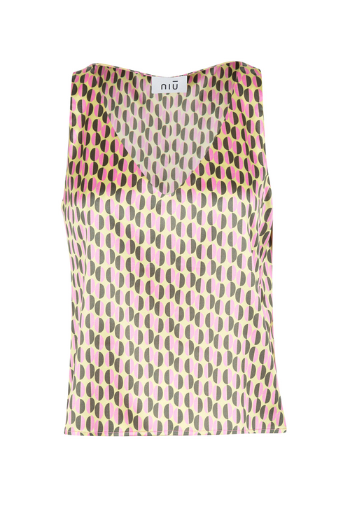 NIU - Top - 450219 - Giallo/Fuxia da donna