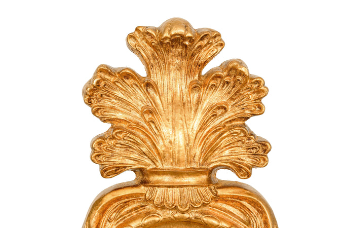 Biscottini SPECCHIERA DA APPOGGIO IN LEGNO FINITURA FOGLIA ORO ANTICATO MADE IN ITALY