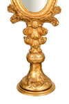 Biscottini SPECCHIERA DA APPOGGIO IN LEGNO FINITURA FOGLIA ORO ANTICATO MADE IN ITALY