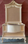 MOBILI 2G - Bagno con specchio classico barocco Legno grezzo 113x60x87