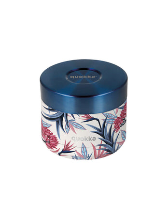 Quokka Whim - Stainless Steel Food Jar 360 ml (Blue Garden)