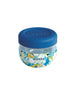 Quokka Bubble Food Jar - Plastic food container / lunchbox 500 ml (Blue Peonies)