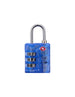 Dunlop - TSA combination lock for suitcase / luggage (Blue)