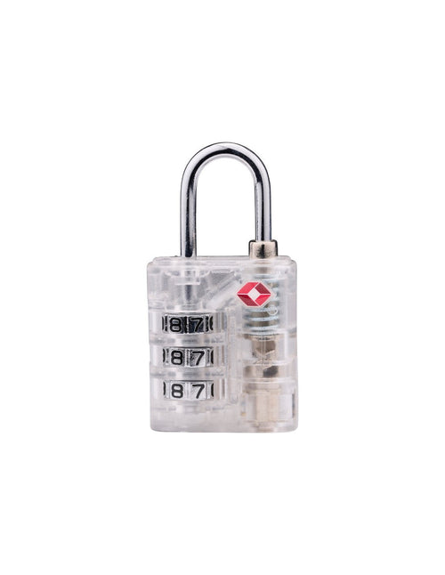 Dunlop - TSA combination lock for suitcase / luggage (White)