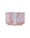Alpina - Striped Beach Bag 49.3x16x34 cm (Apricot / White)